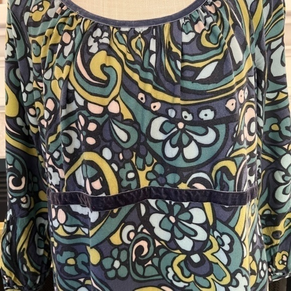 Boden for Anthropologie Midi Dress with Abstract/Floral Pattern - Picture 7 of 16